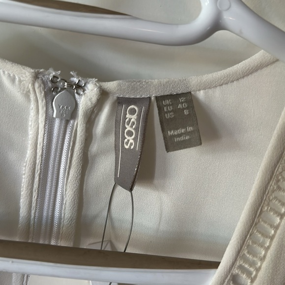 ASOS | Pink and Red Bell Sleeve Sundress MIDI with Embroidery - Picture 10 of 16